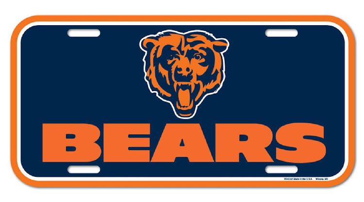 Chicago Bears License Plate