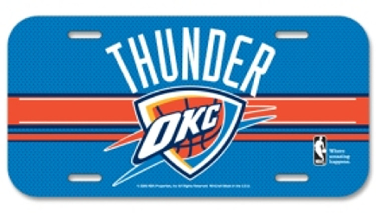 Oklahoma City Thunder License Plate