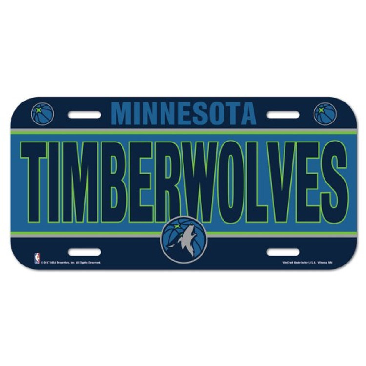 Minnesota Timberwolves License Plate