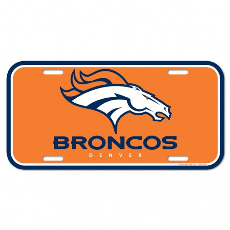 Denver Broncos License Plate