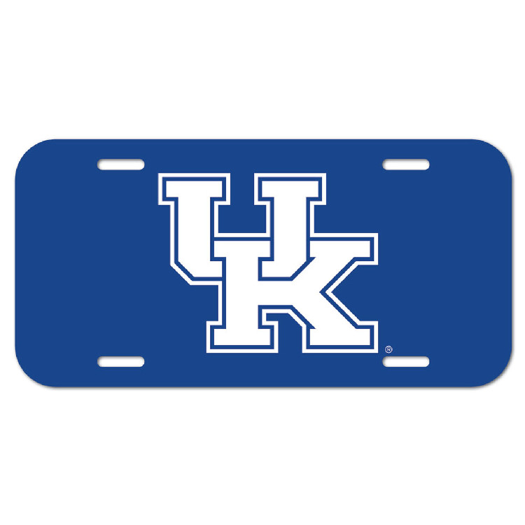 Kentucky Wildcats License Plate Plastic