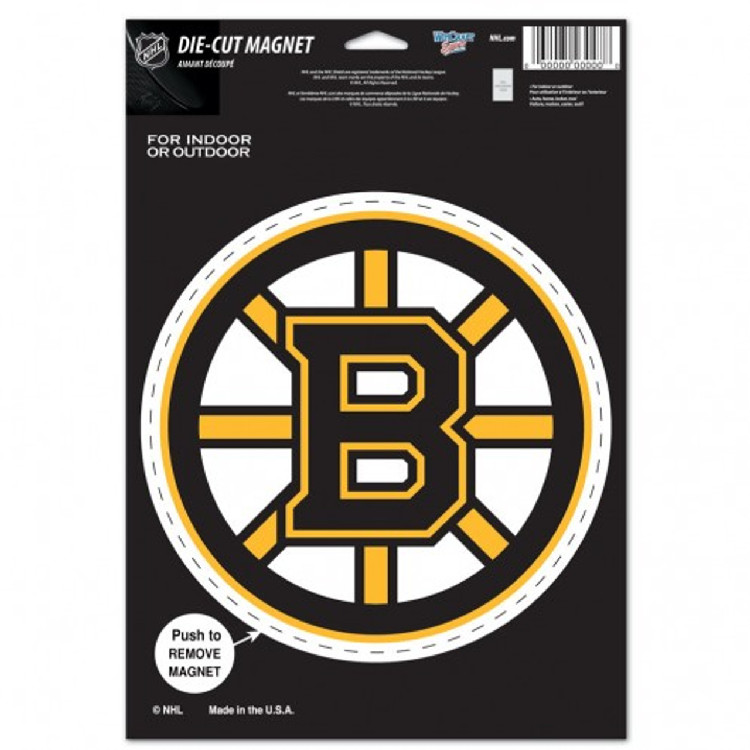 Boston Bruins Magnet 6.25x9 Die Cut Logo Design