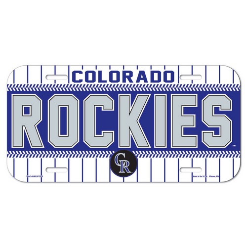 Wincraft Colorado Rockies License Plate Plastic -