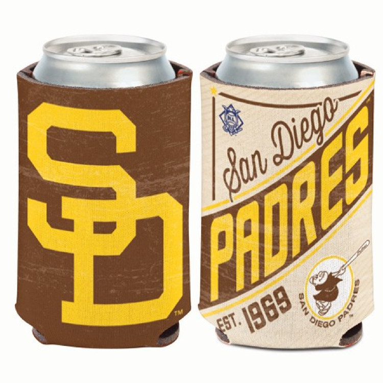 San Diego Padres Can Cooler Vintage Design