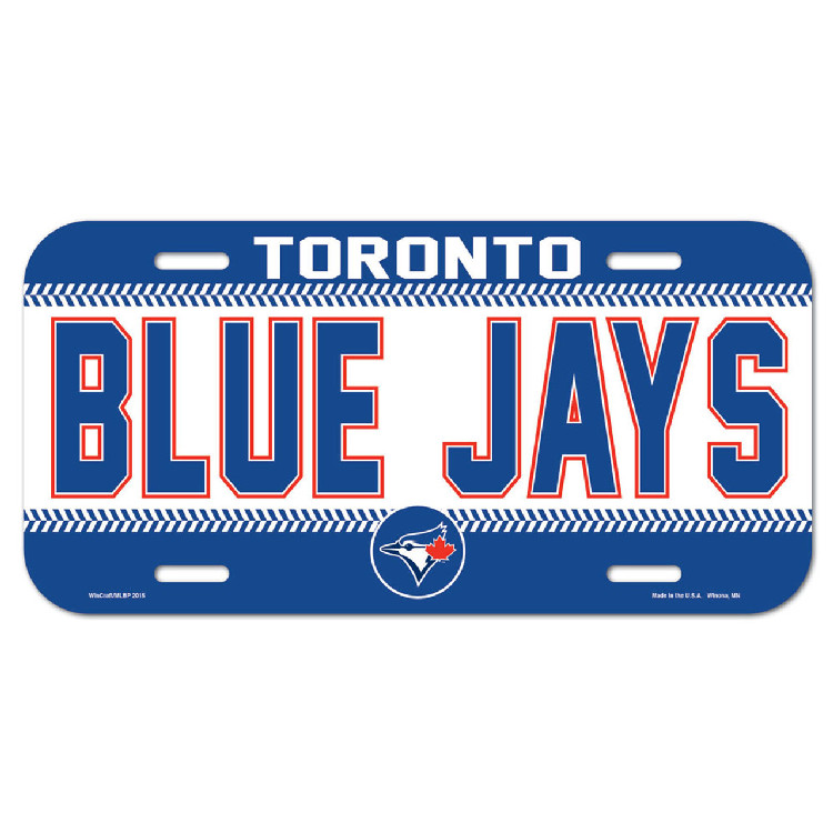 Toronto Blue Jays License Plate Plastic