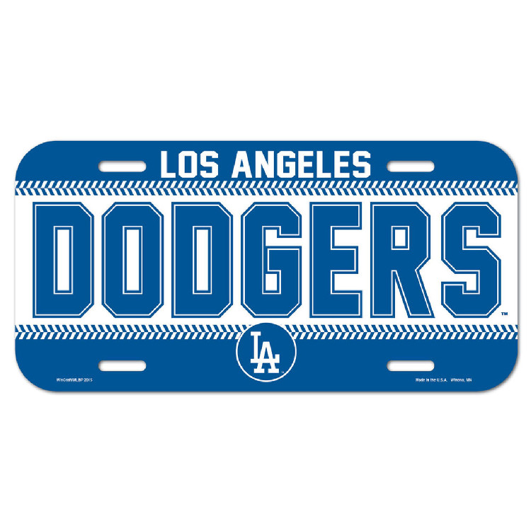 Los Angeles Dodgers License Plate