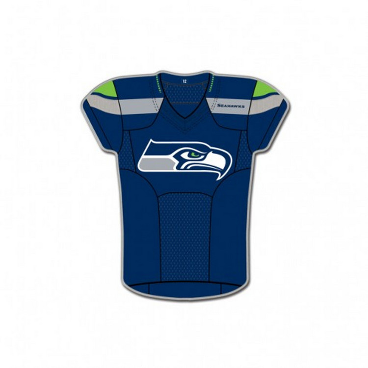 Seattle Seahawks Pin Collector Jewelry Card Style Jersey