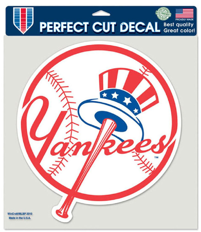 New York Yankees Decal 8x8 Die Cut Color Prime