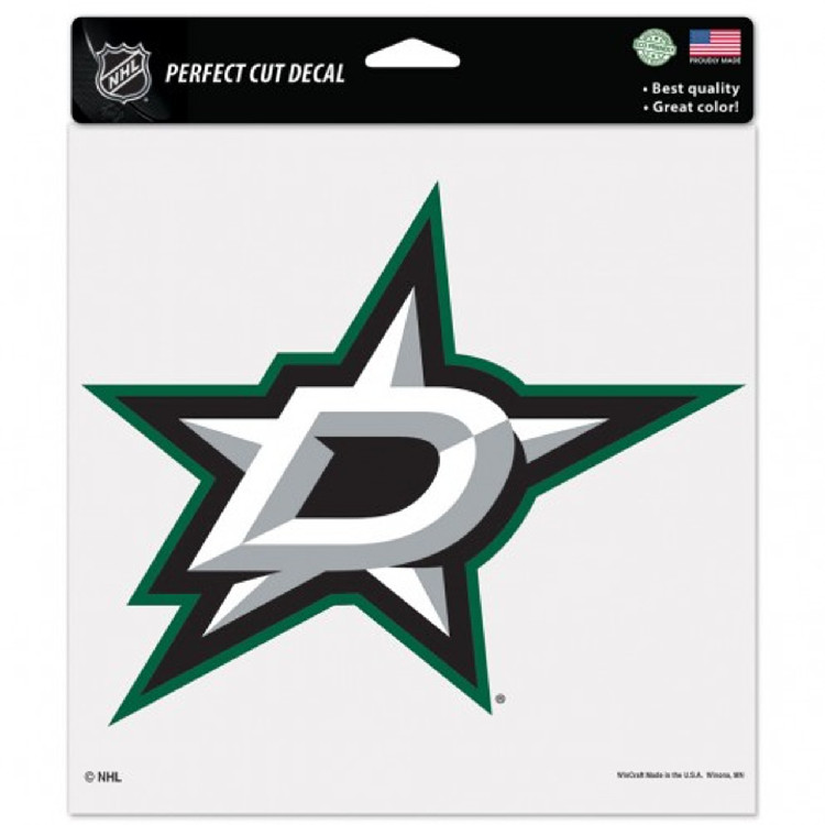 Dallas Stars Decal 8x8 Perfect Cut Color