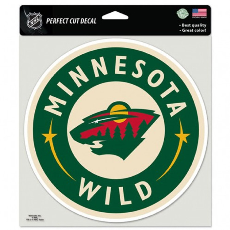 Minnesota Wild Decal 8x8 Perfect Cut Color