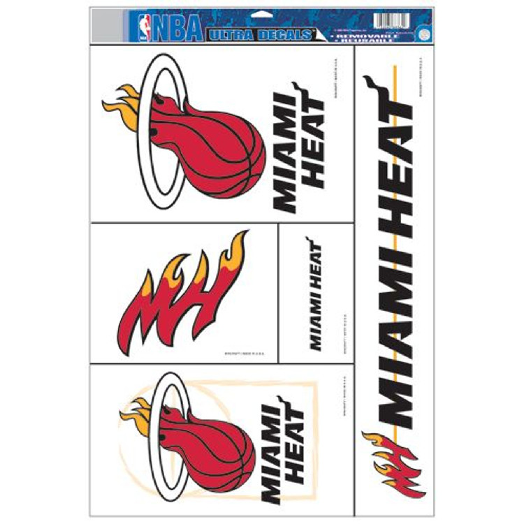 Miami Heat Decal 11x17 Ultra