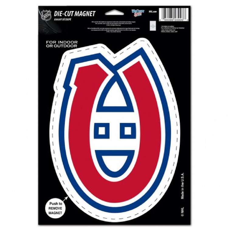 Montreal Canadiens Magnet 6.25x9 Die Cut Logo Design