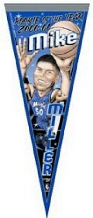 Orlando Magic Pennant 12x30 Mike Miller Rookie of the Year Design Classic Style CO