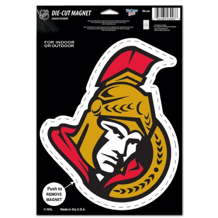 Ottawa Senators Magnet 6.25x9 Die Cut Logo Design