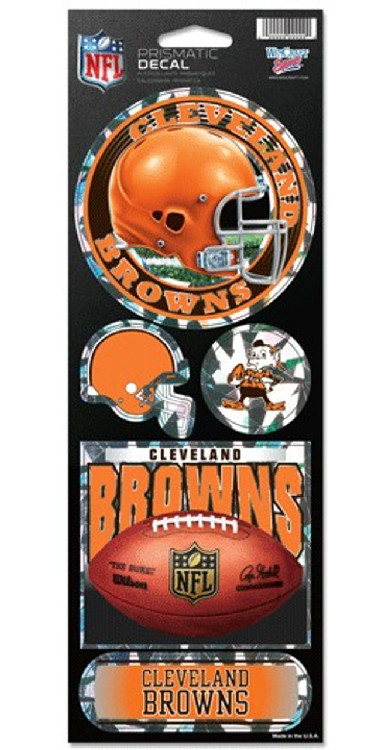 Cleveland Browns Stickers Prismatic