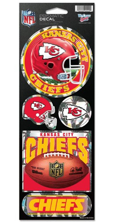 Kansas City Chiefs Stickers Prismatic