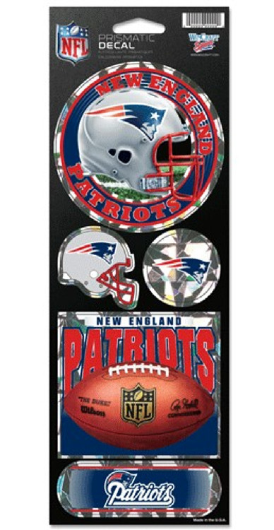 New England Patriots Stickers Prismatic