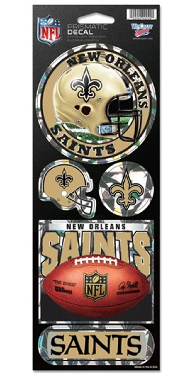 New Orleans Saints Stickers Prismatic