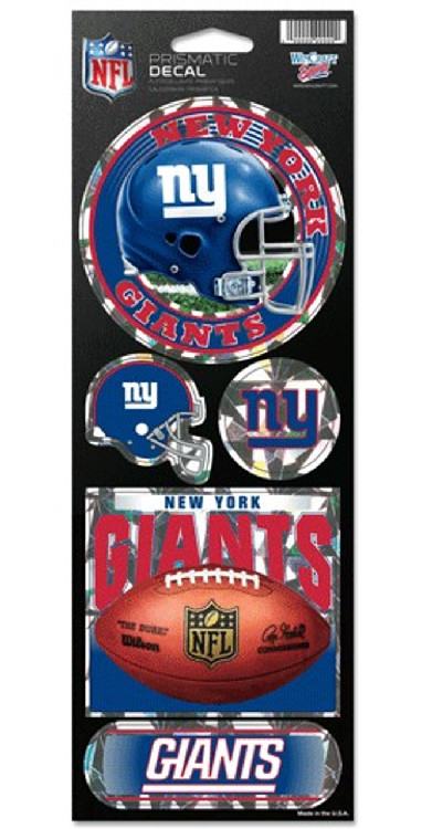 New York Giants Stickers Prismatic