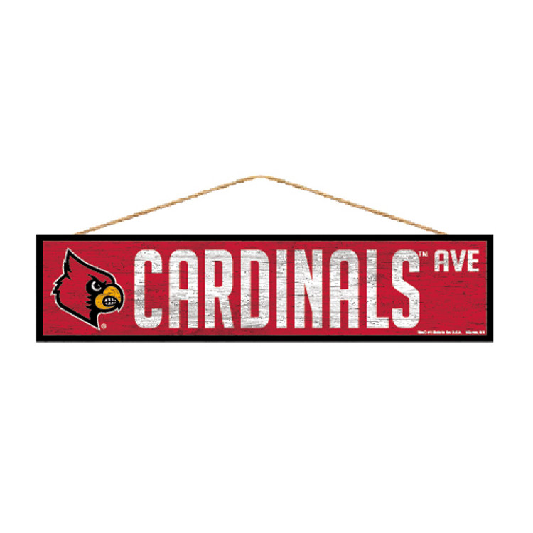 Louisville Cardinals Sign 4x17 Wood Avenue Design