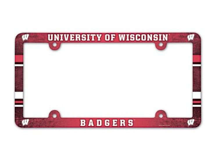 Wisconsin Badgers License Plate Frame - Full Color