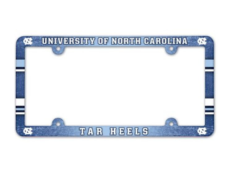 North Carolina Tar Heels License Plate Frame - Full Color