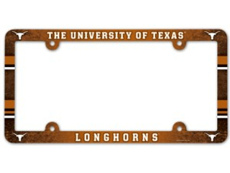 Texas Longhorns License Plate Frame - Full Color