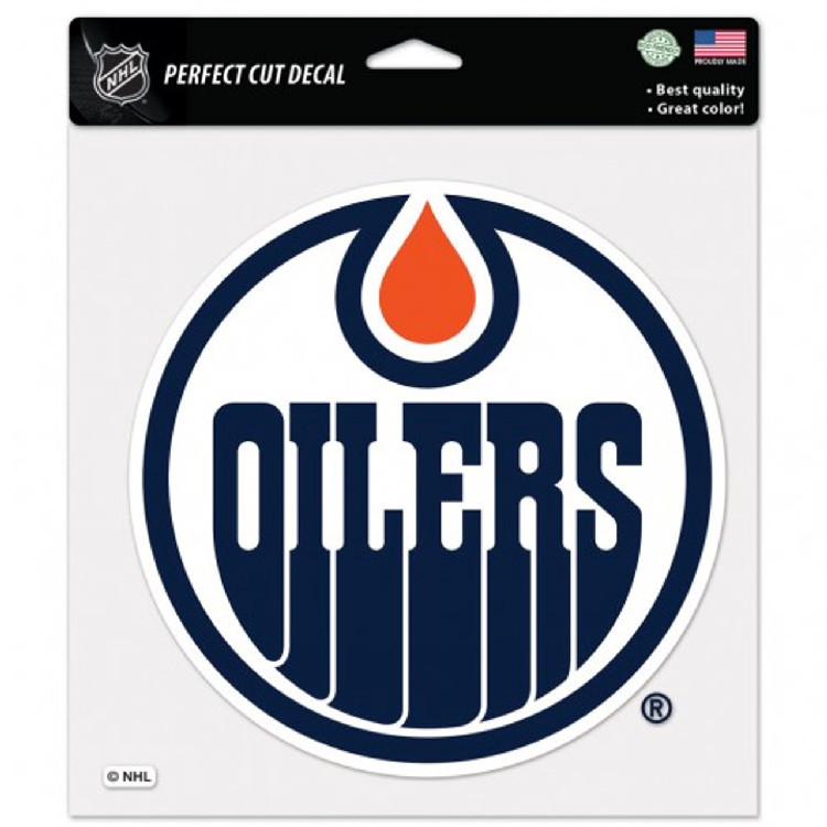 Edmonton Oilers Decal 8x8 Perfect Cut Color