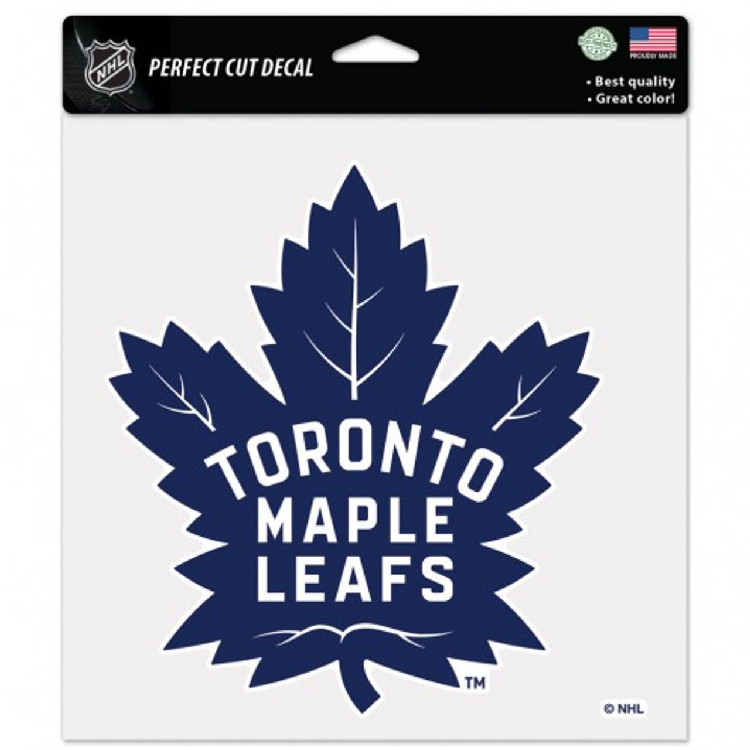 Toronto Maple Leafs Decal 8x8 Perfect Cut Color