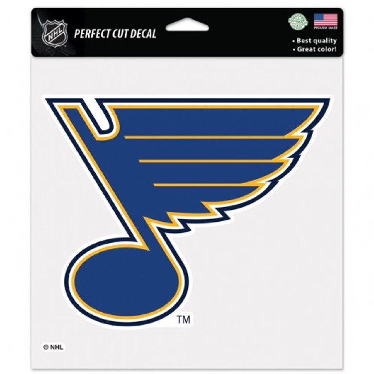 St. Louis Blues Decal 8x8 Perfect Cut Color