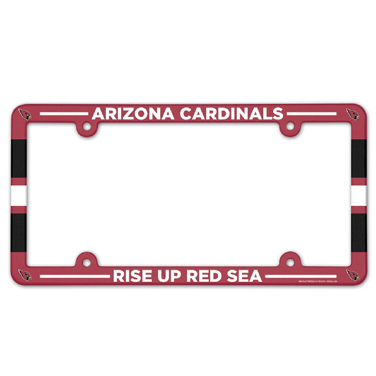 Arizona Cardinals License Plate Frame Plastic Full Color Style