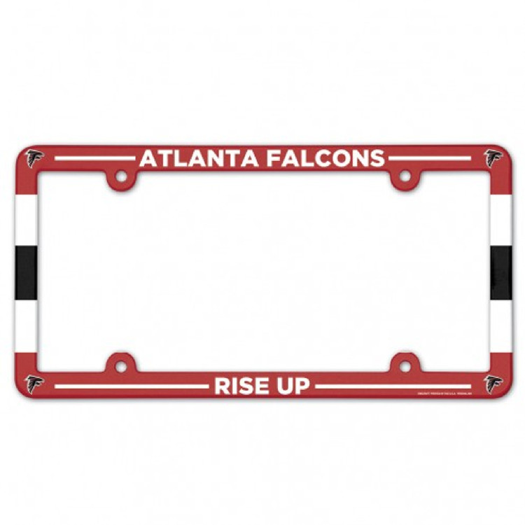 Atlanta Falcons License Plate Frame Plastic Full Color Style