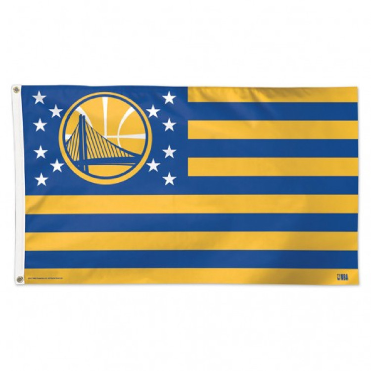 Golden State Warriors Flag 3x5 Deluxe Style Stars and Stripes Design