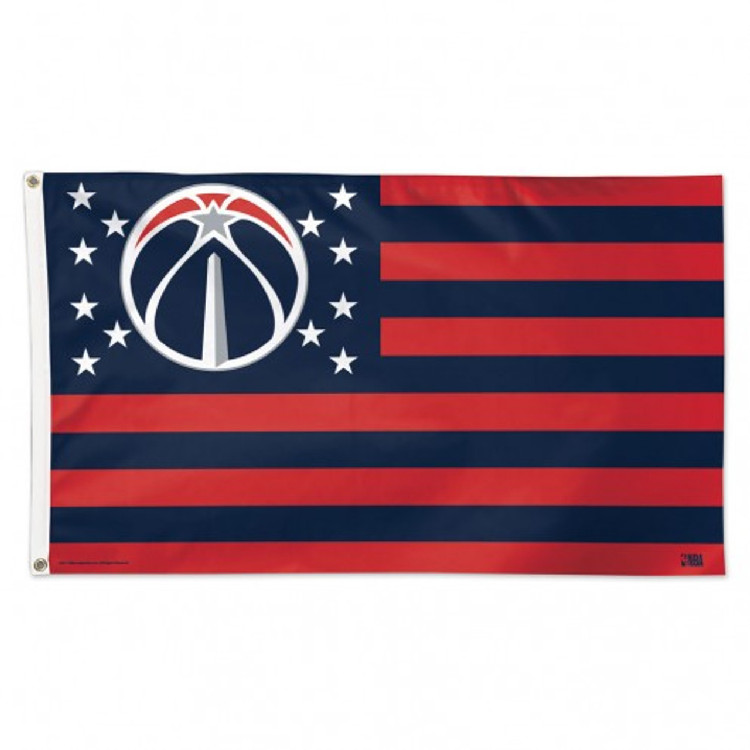 Washington Wizards Flag 3x5 Deluxe Style Stars and Stripes Design