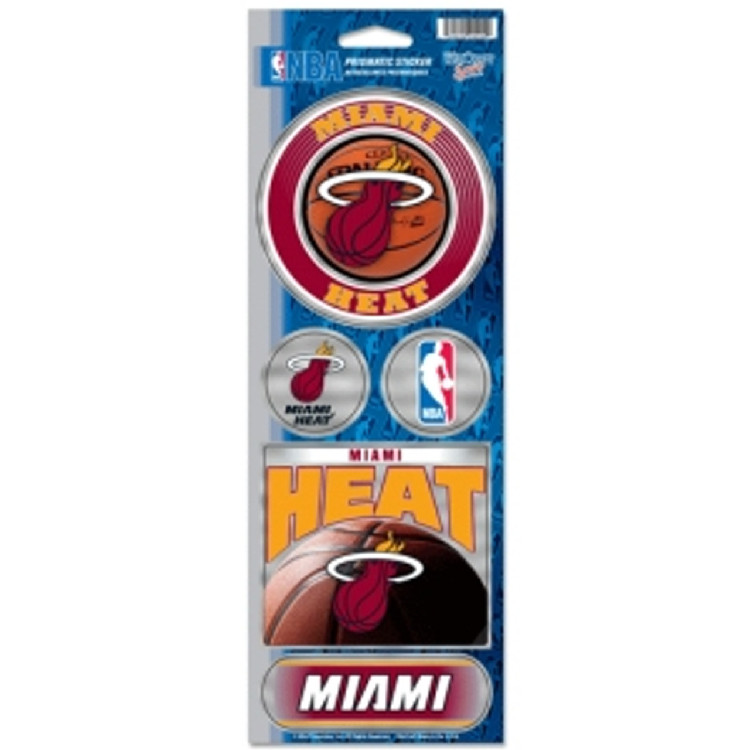 Miami Heat Stickers Prismatic