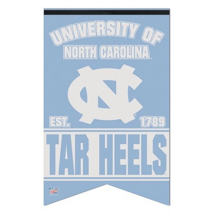 North Carolina Tar Heels Banner 17x26 Pennant Style Premium Felt