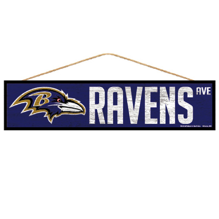 Baltimore Ravens Sign 4x17 Wood Avenue Design