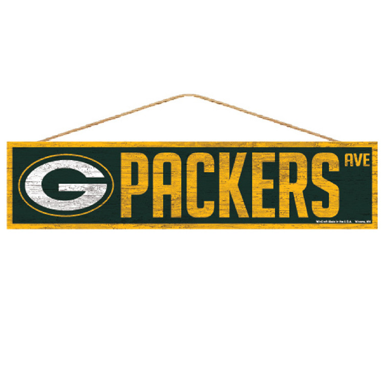 Green Bay Packers Sign 4x17 Wood Avenue Design