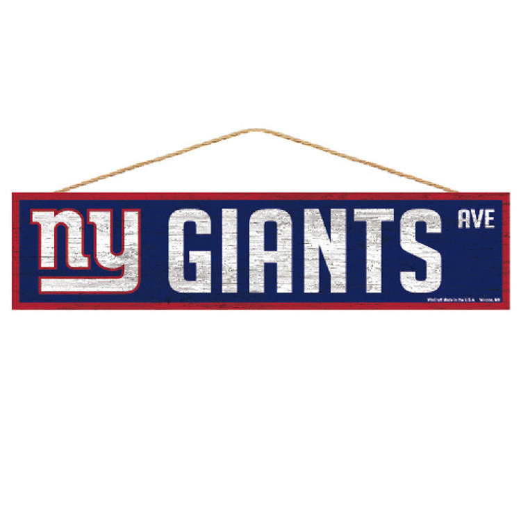 New York Giants Sign 4x17 Wood Avenue Design