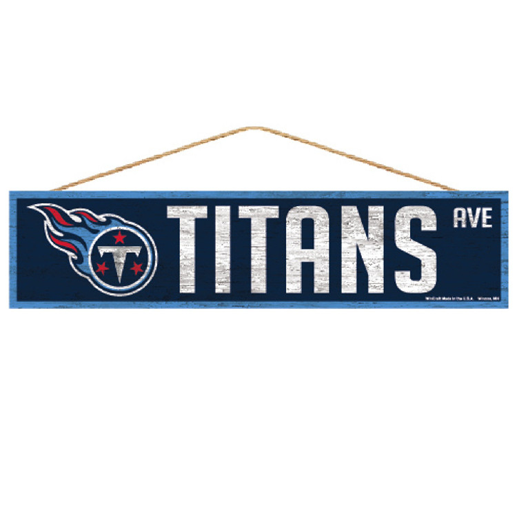 Tennessee Titans Sign 4x17 Wood Avenue Design