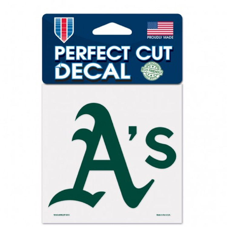 Oakland Athletics Decal 4x4 Perfect Cut Color