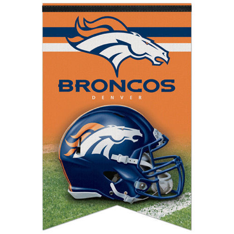 Denver Broncos Banner 17x26 Pennant Style Premium Felt