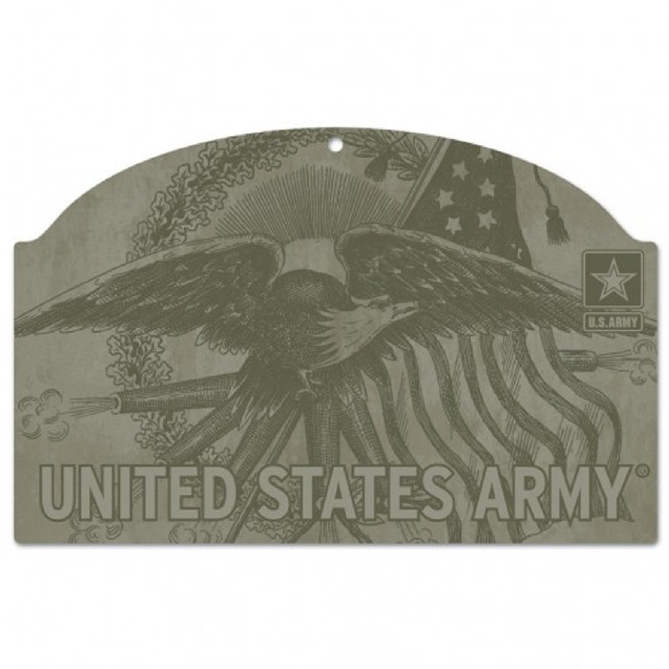 US Army Eagle 11x17 Wood Sign