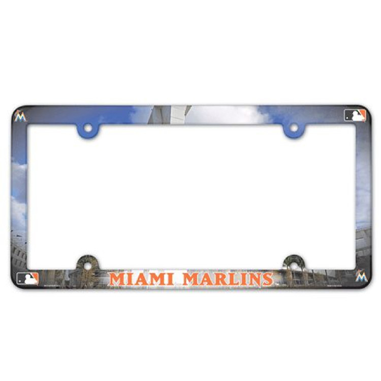 Miami Marlins License Plate Frame - Full Color