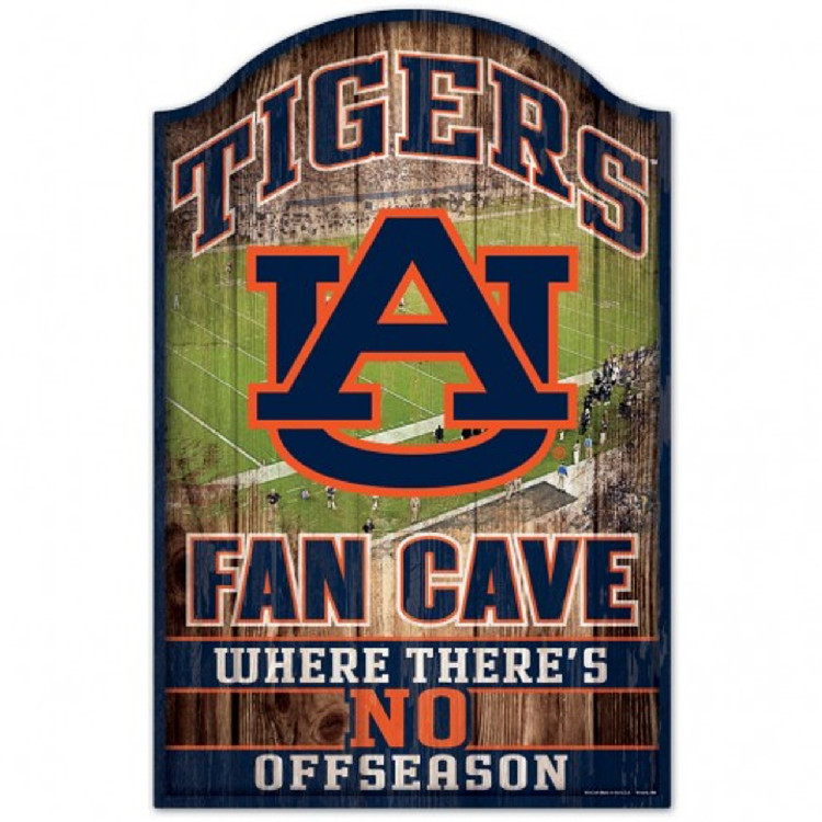 Auburn Tigers Sign 11x17 Wood Fan Cave Design