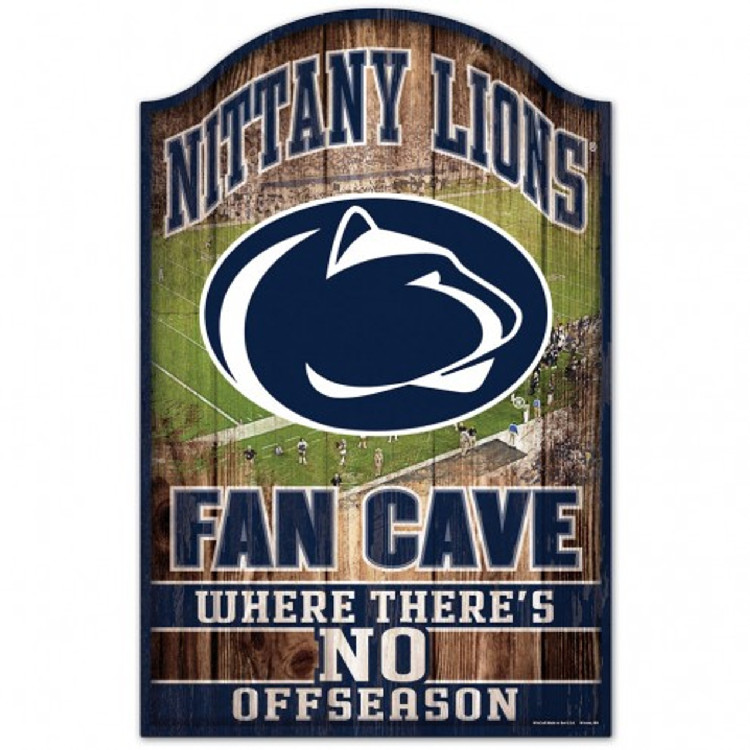 Penn State Nittany Lions Sign 11x17 Wood Fan Cave Design