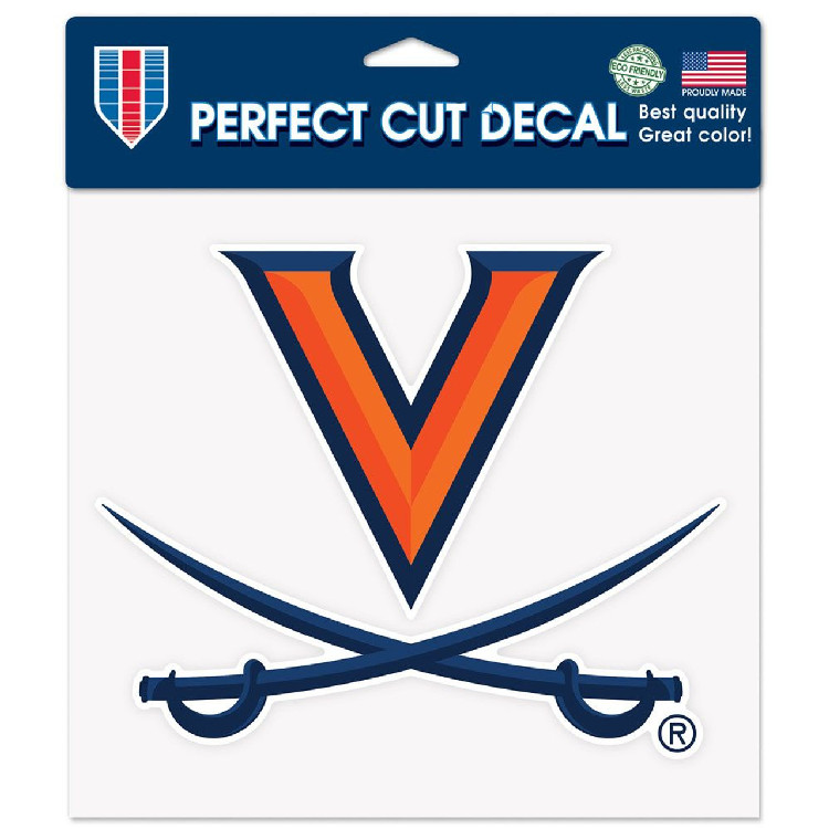 Virginia Cavaliers Decal 8x8 Die Cut Color