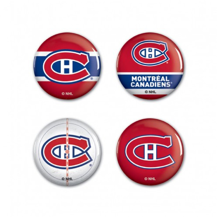 Montreal Canadiens Buttons 4 Pack