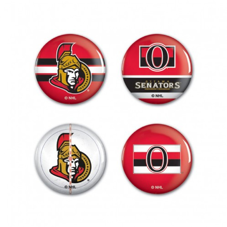 Ottawa Senators Buttons 4 Pack