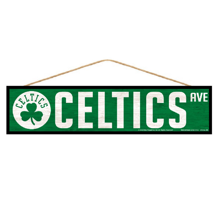 Boston Celtics Sign 4x17 Wood Avenue Design